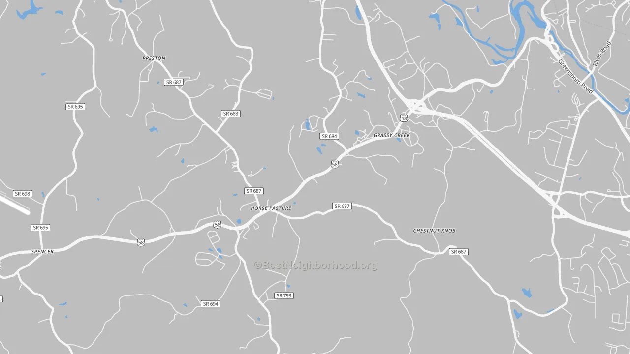 Transit Grade map of Horse Pasture, VA