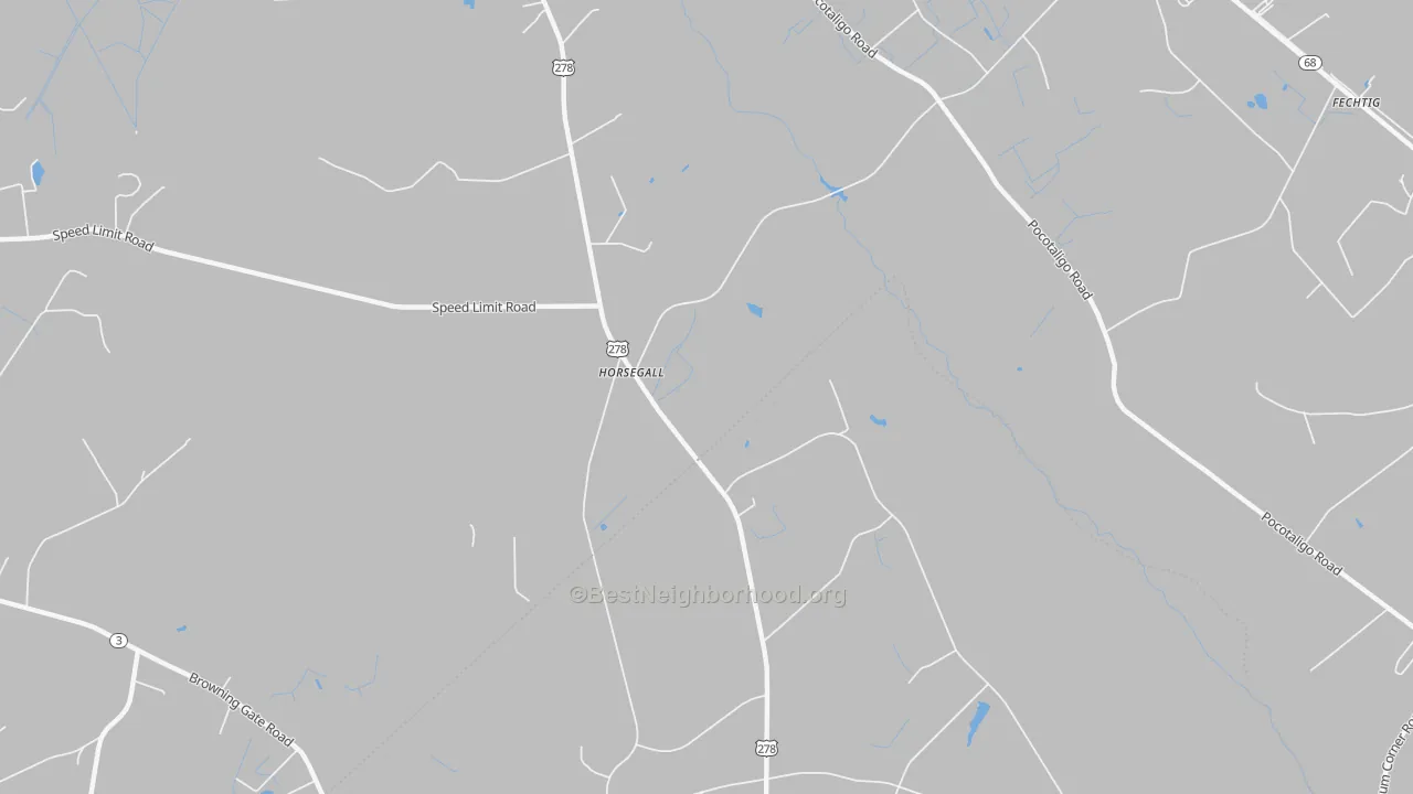 Transit Grade map of Horsegall, SC