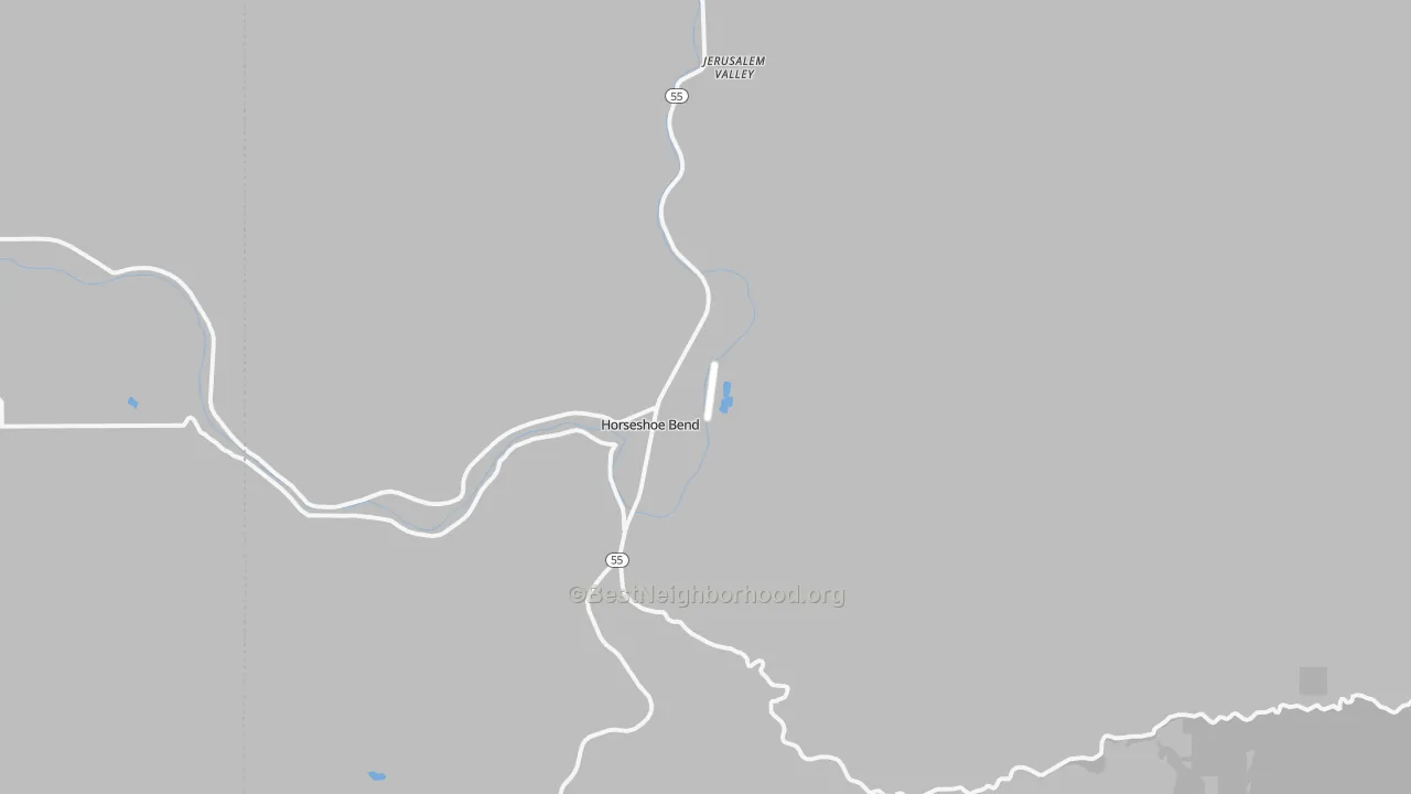 Transit Grade map of Horseshoe Bend, ID