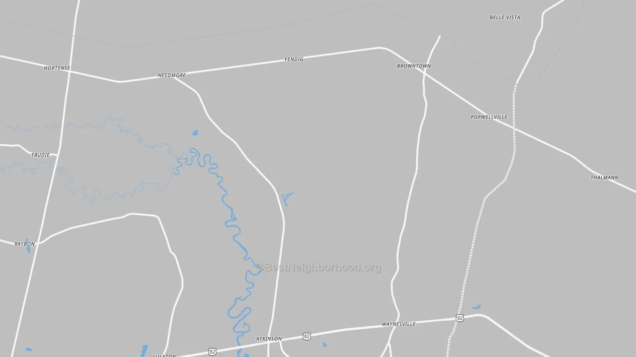 Transit Grade map of Hortense, GA