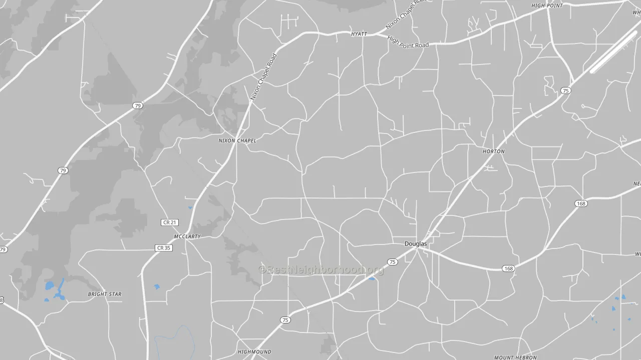 Transit Grade map of Horton, AL