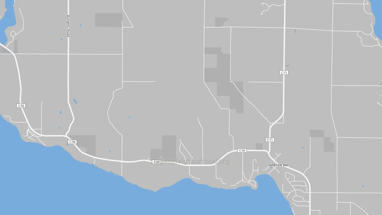 Transit Grade map of Horton Bay, MI