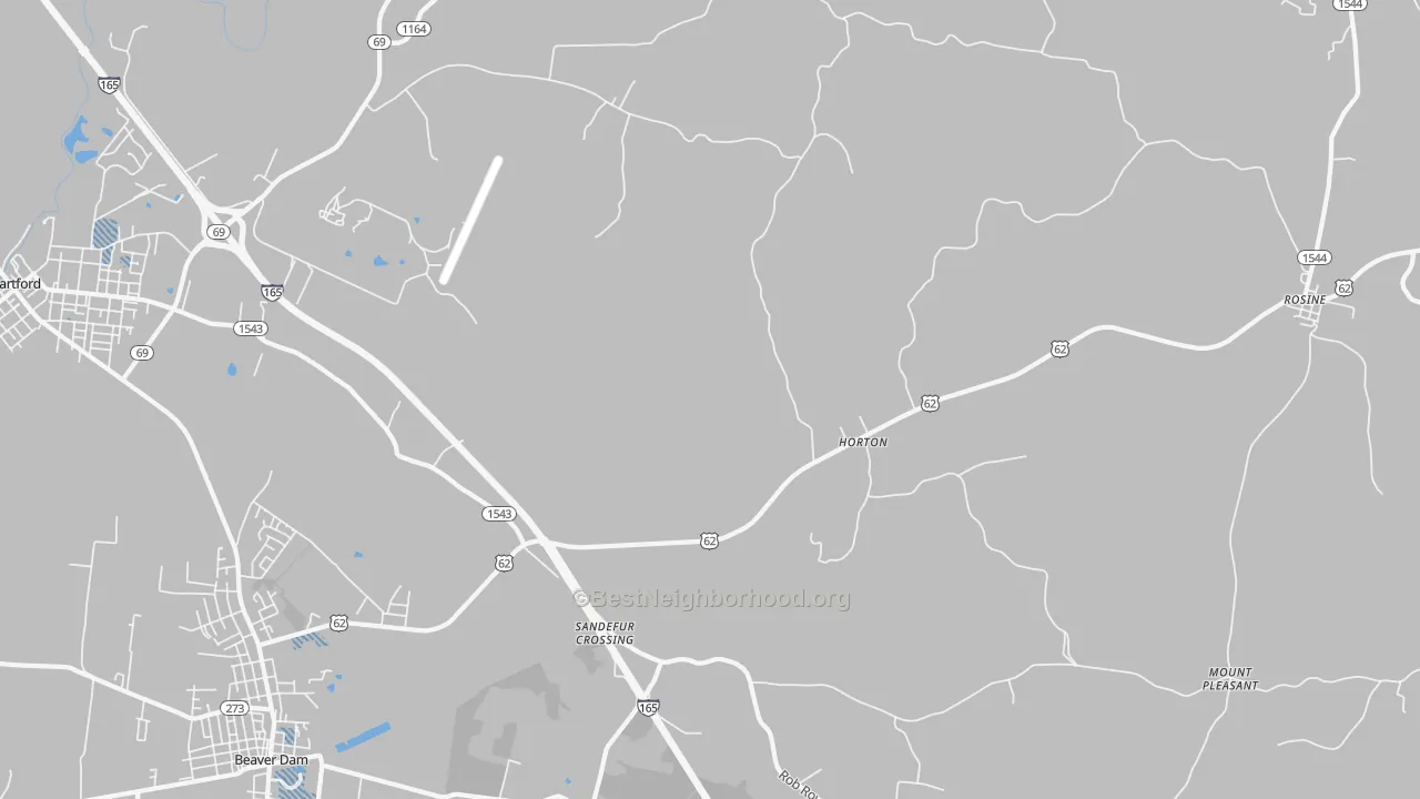 Transit Grade map of Horton, KY
