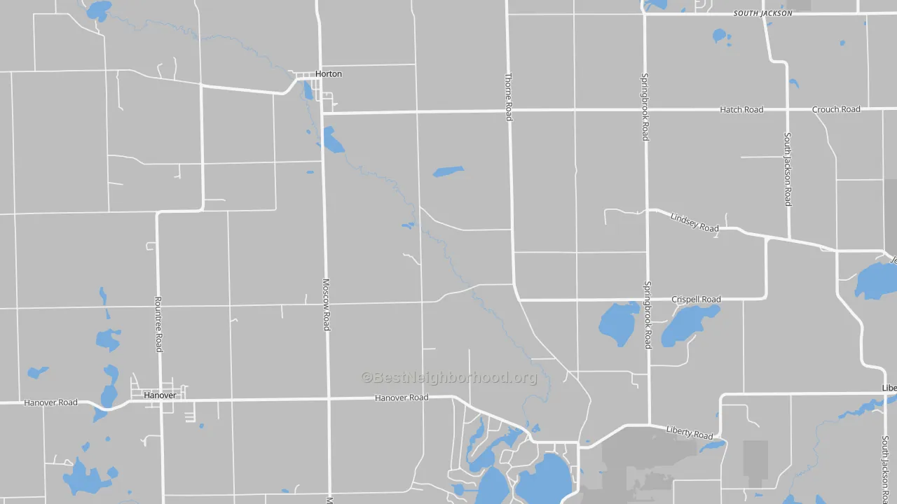 Transit Grade map of Horton, MI