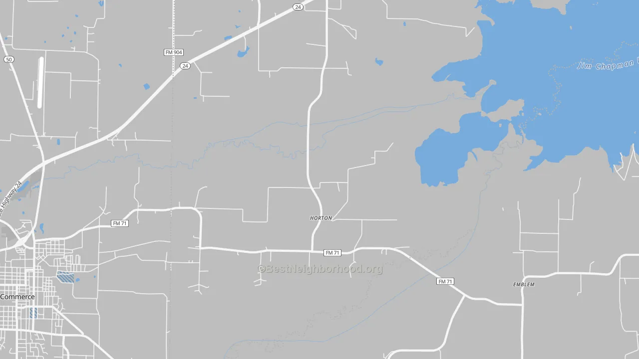 Transit Grade map of Horton, TX