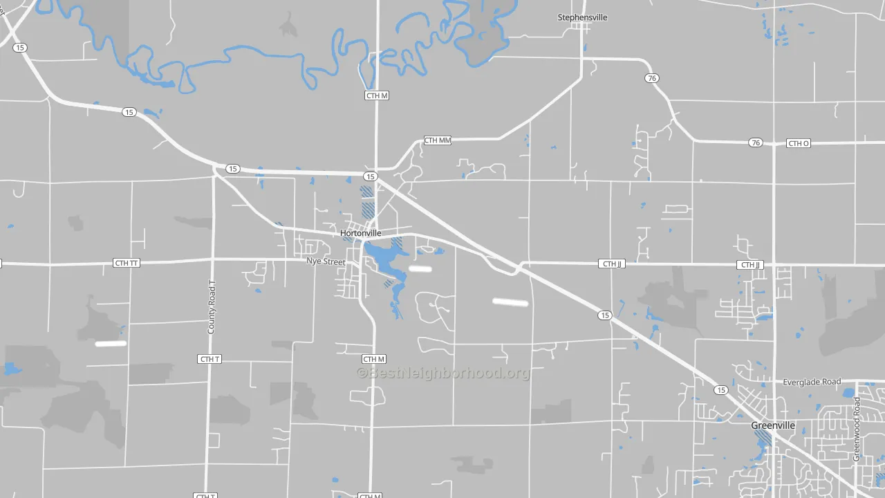 Transit Grade map of Hortonville, WI
