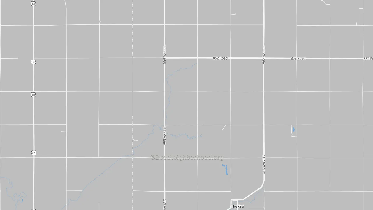 Transit Grade map of Hoskins, NE
