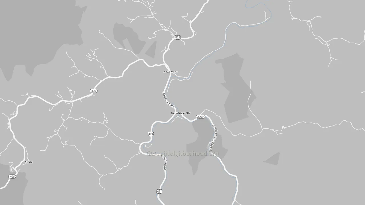 Transit Grade map of Hoskinston, KY