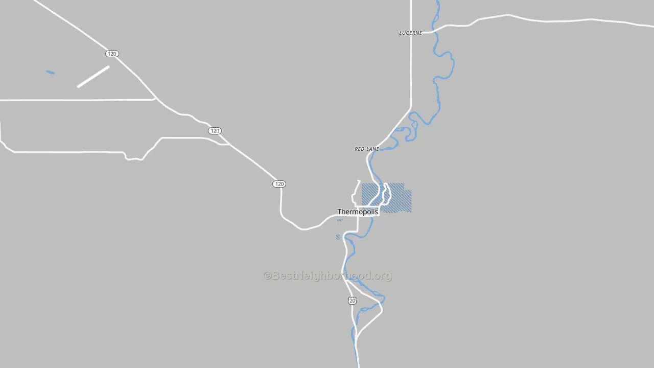 Transit Grade map of Hot Springs County, WY