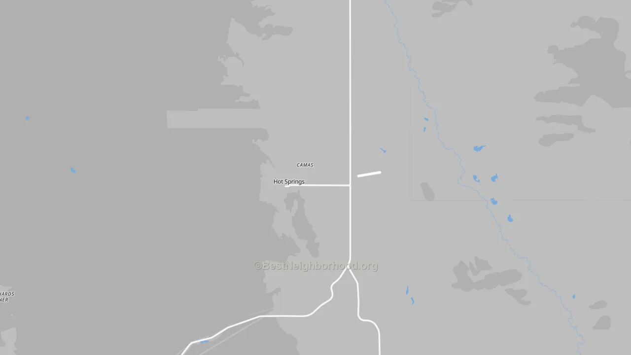 Transit Grade map of Hot Springs, MT