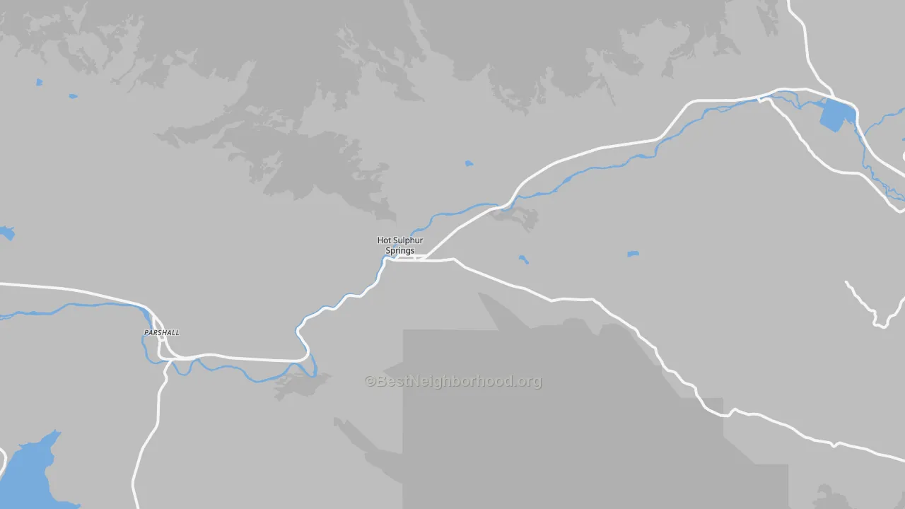 Transit Grade map of Hot Sulphur Springs, CO
