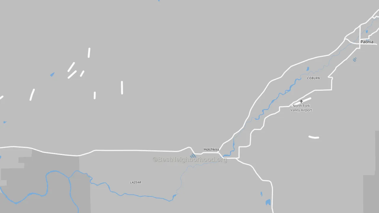 Transit Grade map of Hotchkiss, CO