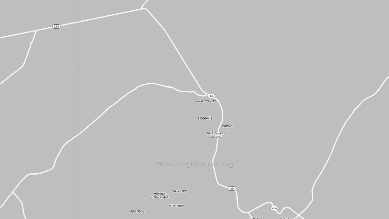 Transit Grade map of Hotevilla, AZ
