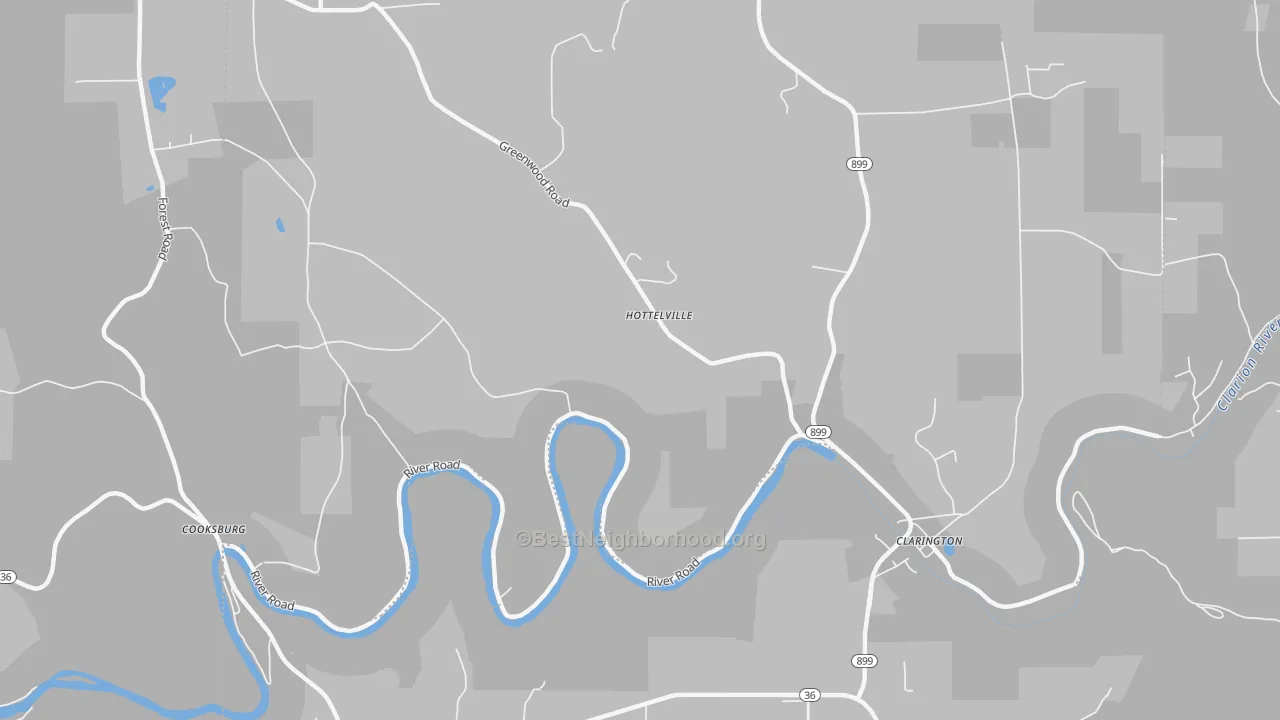 Transit Grade map of Hottelville, PA