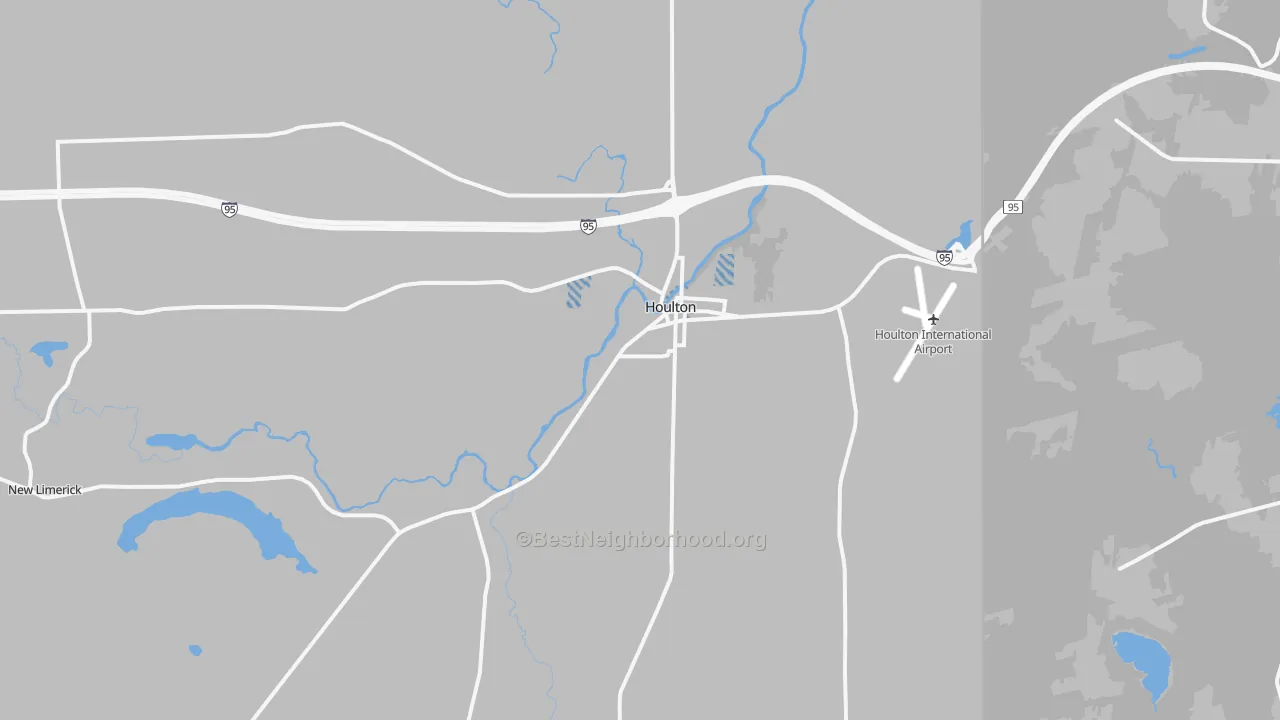 Transit Grade map of Houlton, ME