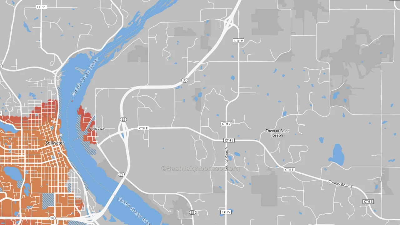 Transit Grade map of Houlton, WI
