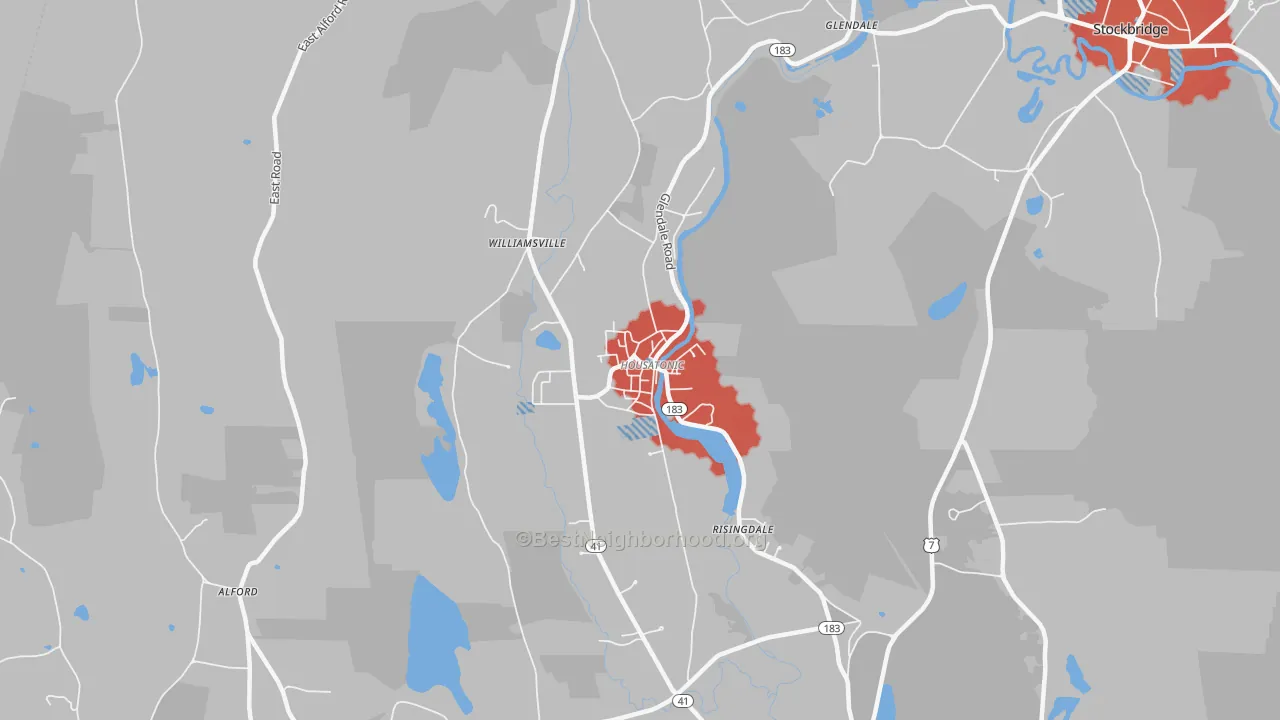 Transit Grade map of Housatonic, MA