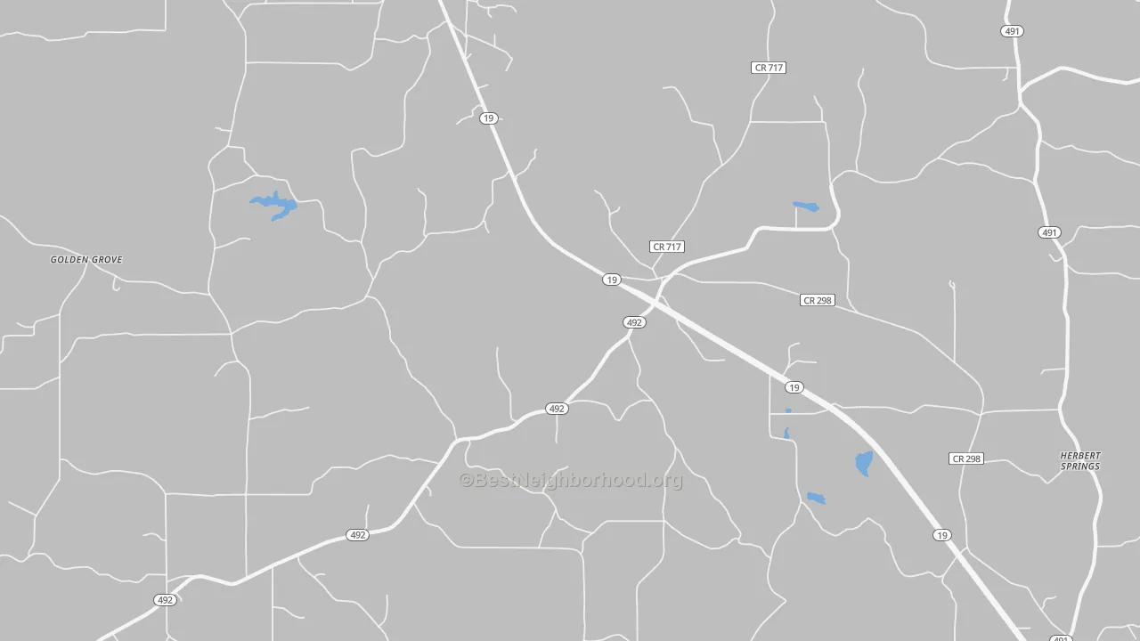 Transit Grade map of House, MS