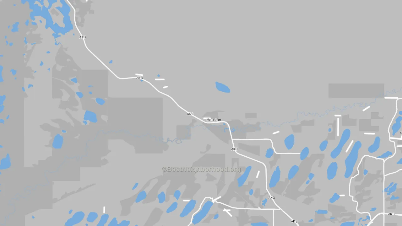 Transit Grade map of Houston, AK