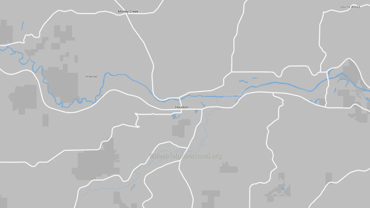 Transit Grade map of Houston, MN