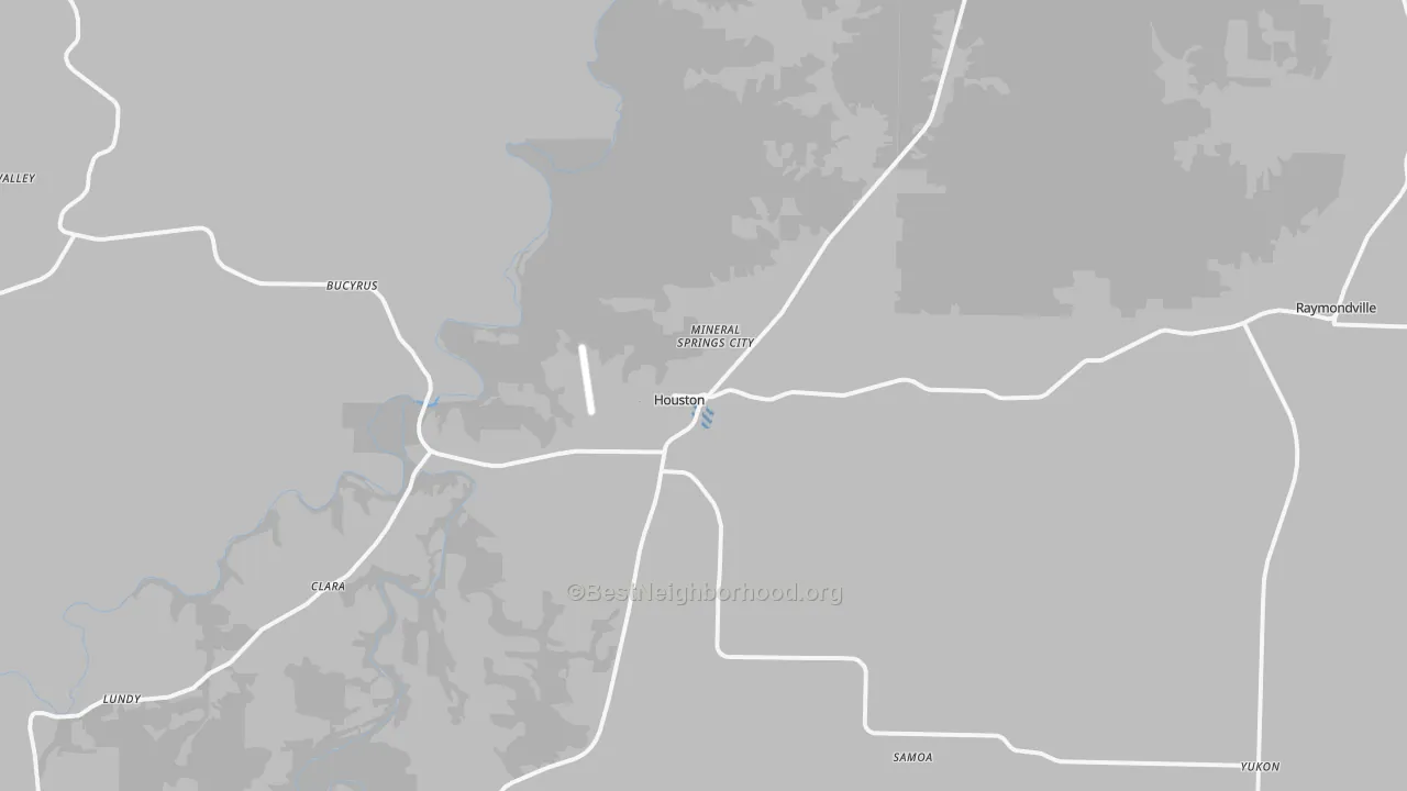 Transit Grade map of Houston, MO