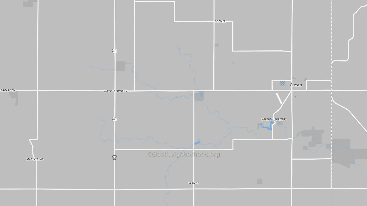 Transit Grade map of Howard County, IA