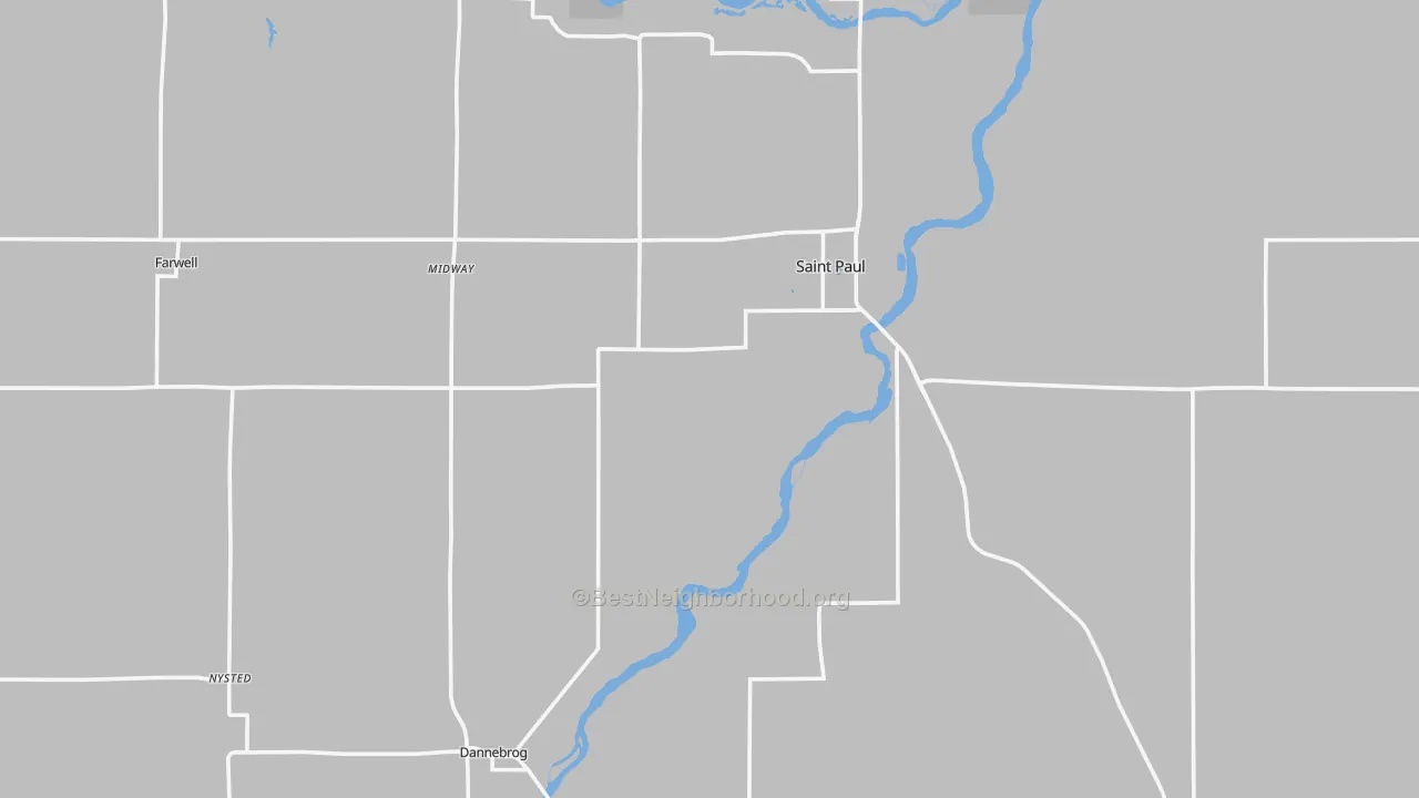 Transit Grade map of Howard County, NE