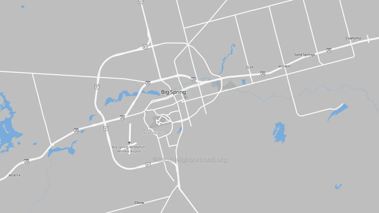 Transit Grade map of Howard County, TX