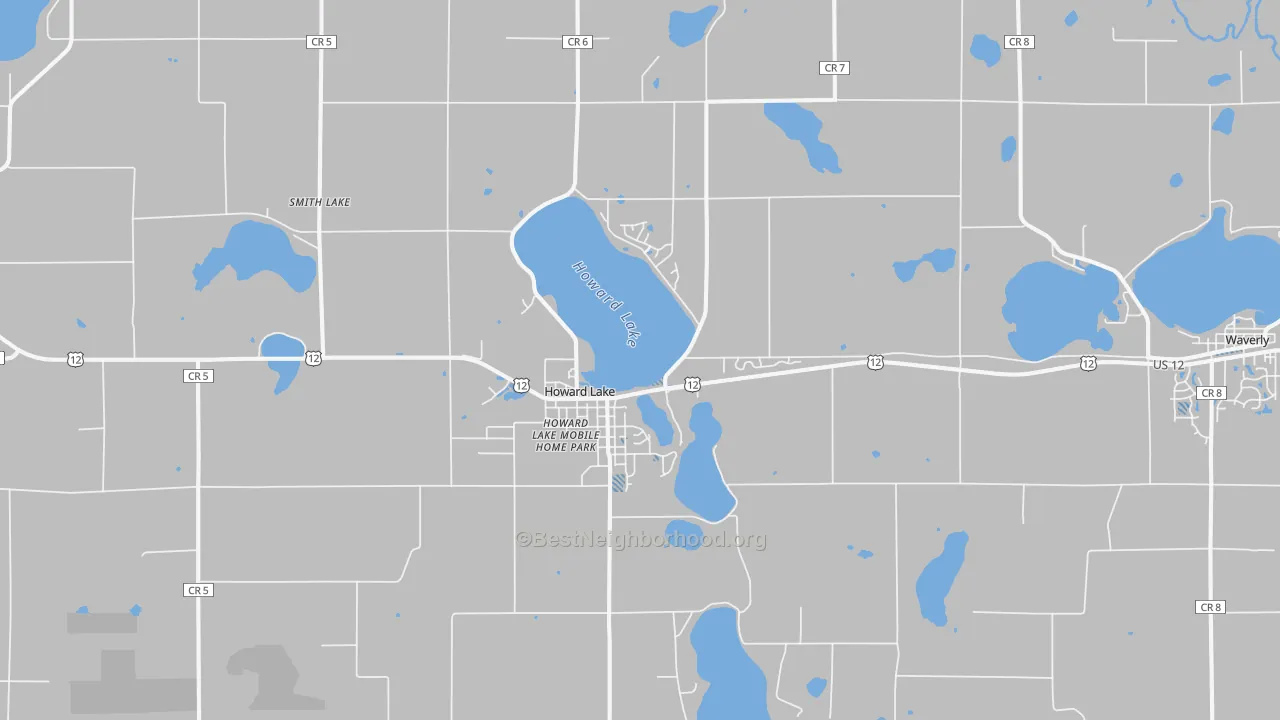 Transit Grade map of Howard Lake, MN