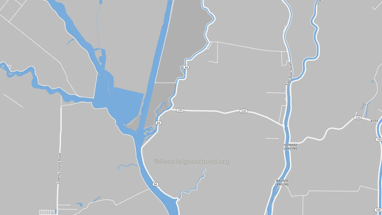Transit Grade map of Howard Landing, CA