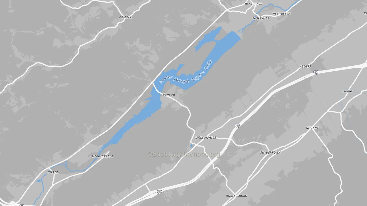Transit Grade map of Howard, PA