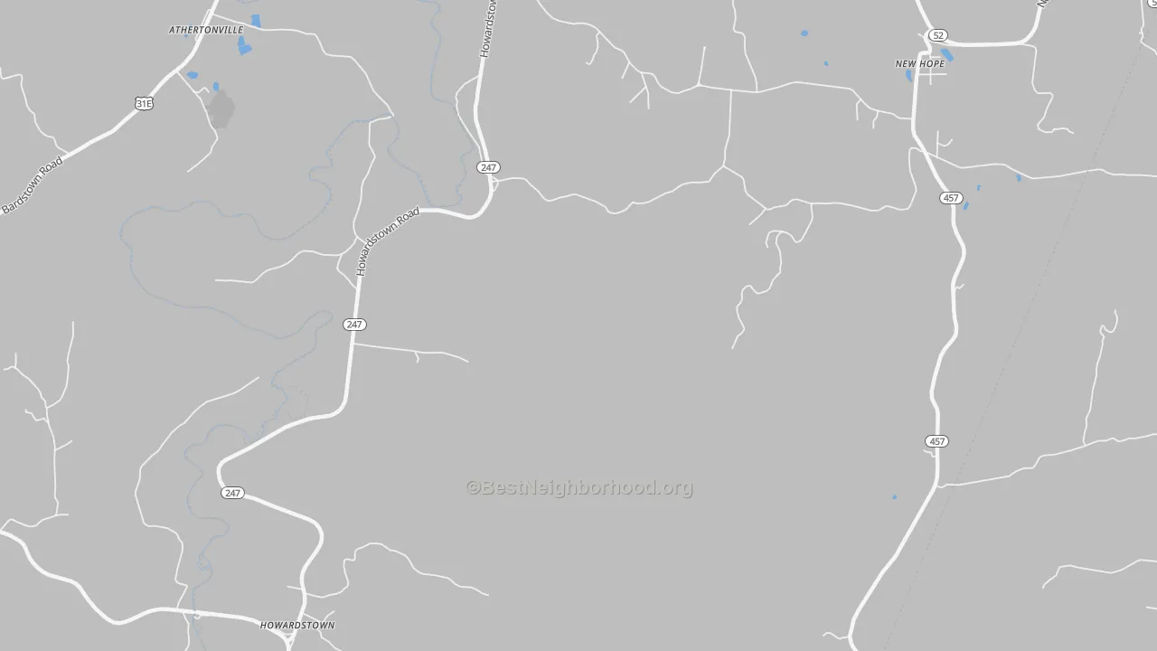 Transit Grade map of Howardstown, KY