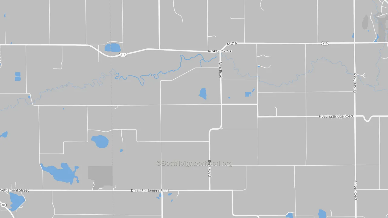 Transit Grade map of Howardsville, MI