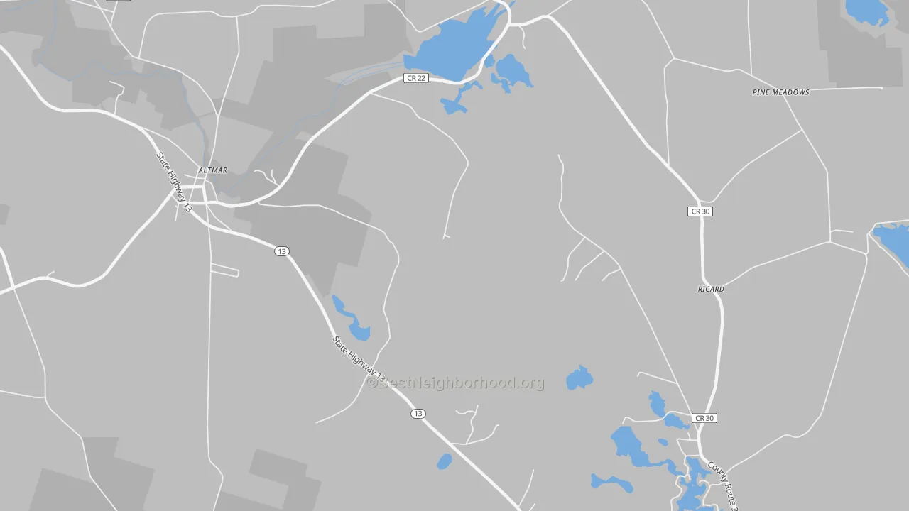 Transit Grade map of Howardville, NY