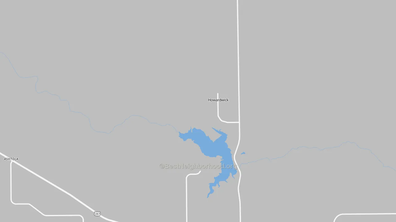 Transit Grade map of Howardwick, TX