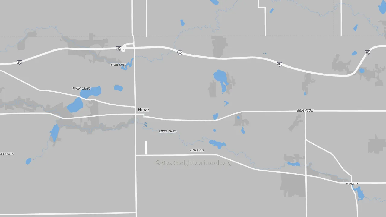 Transit Grade map of Howe, IN