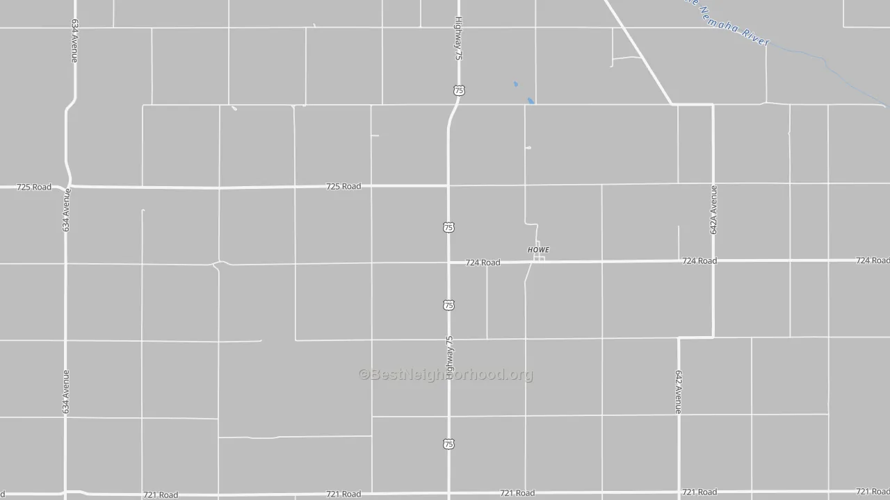 Transit Grade map of Howe, NE