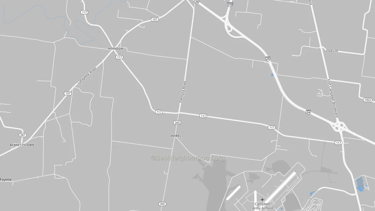 Transit Grade map of Howel, KY
