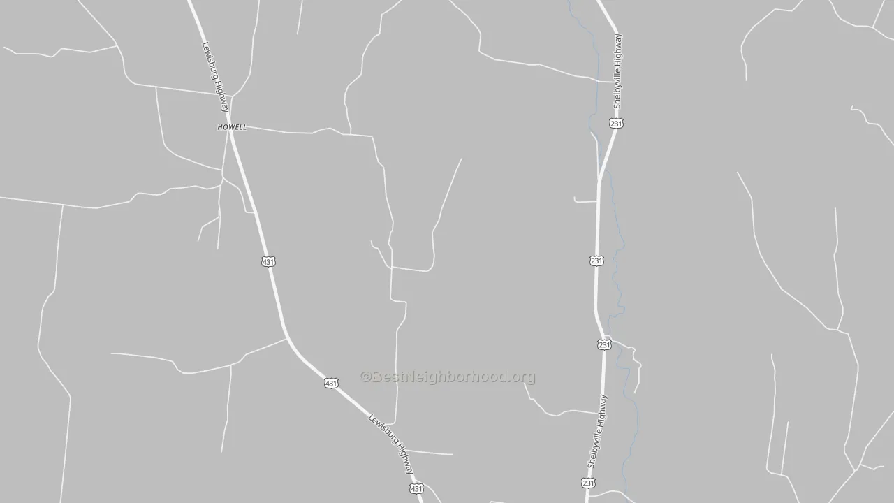 Transit Grade map of Howell, TN