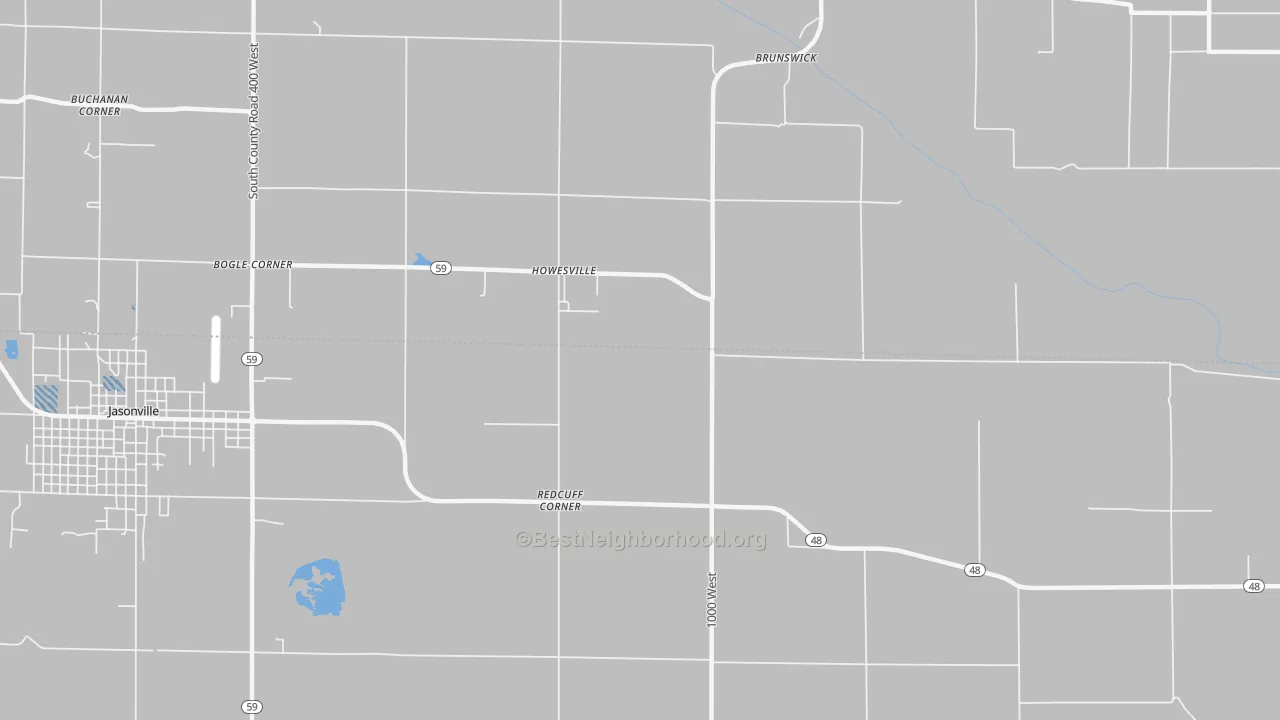 Transit Grade map of Howesville, IN