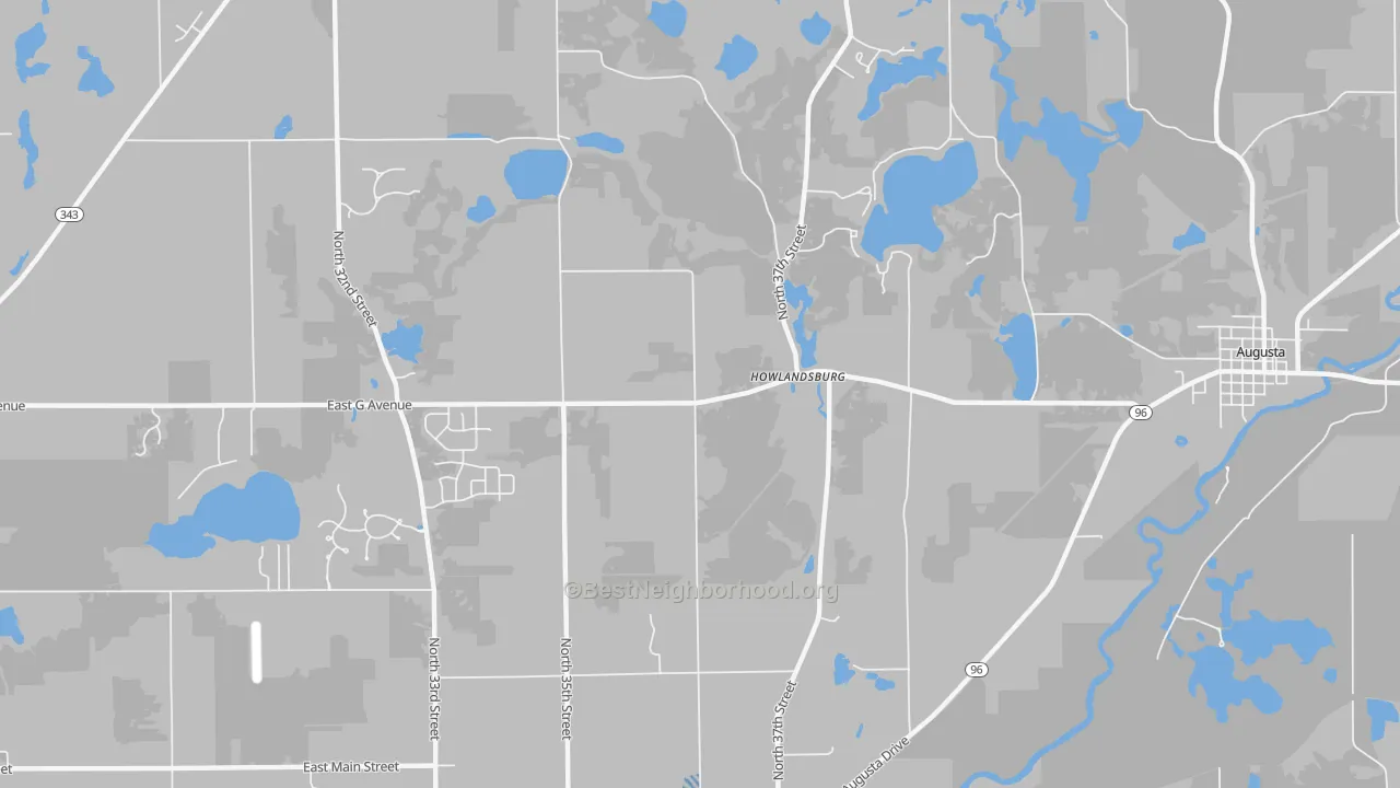 Transit Grade map of Howlandsburg, MI