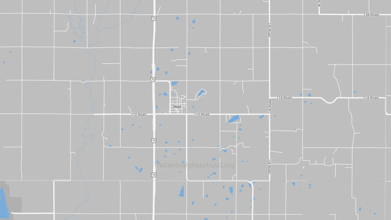 Transit Grade map of Hoyt, KS