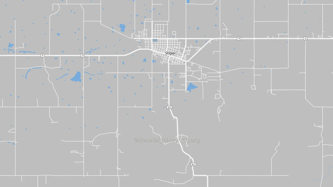 Transit Grade map of Hoyt, OK