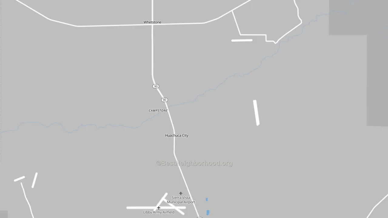 Transit Grade map of Huachuca City, AZ