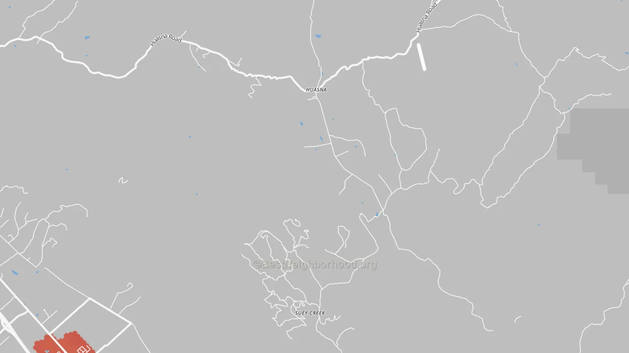 Transit Grade map of Huasna, CA