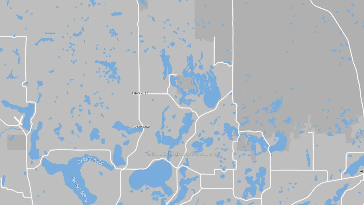Transit Grade map of Hubbard County, MN