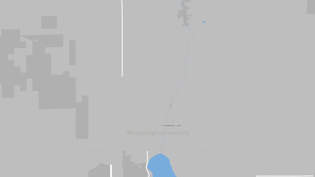 Transit Grade map of Hubbard Lake, MI