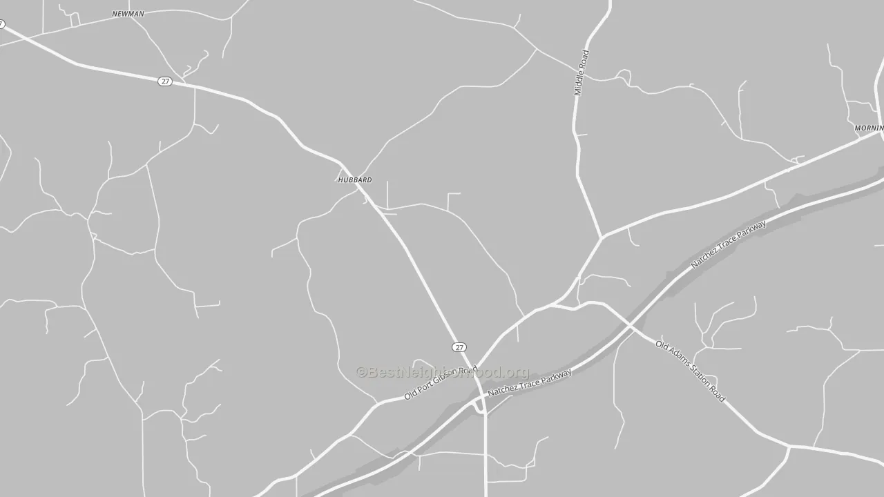 Transit Grade map of Hubbard, MS