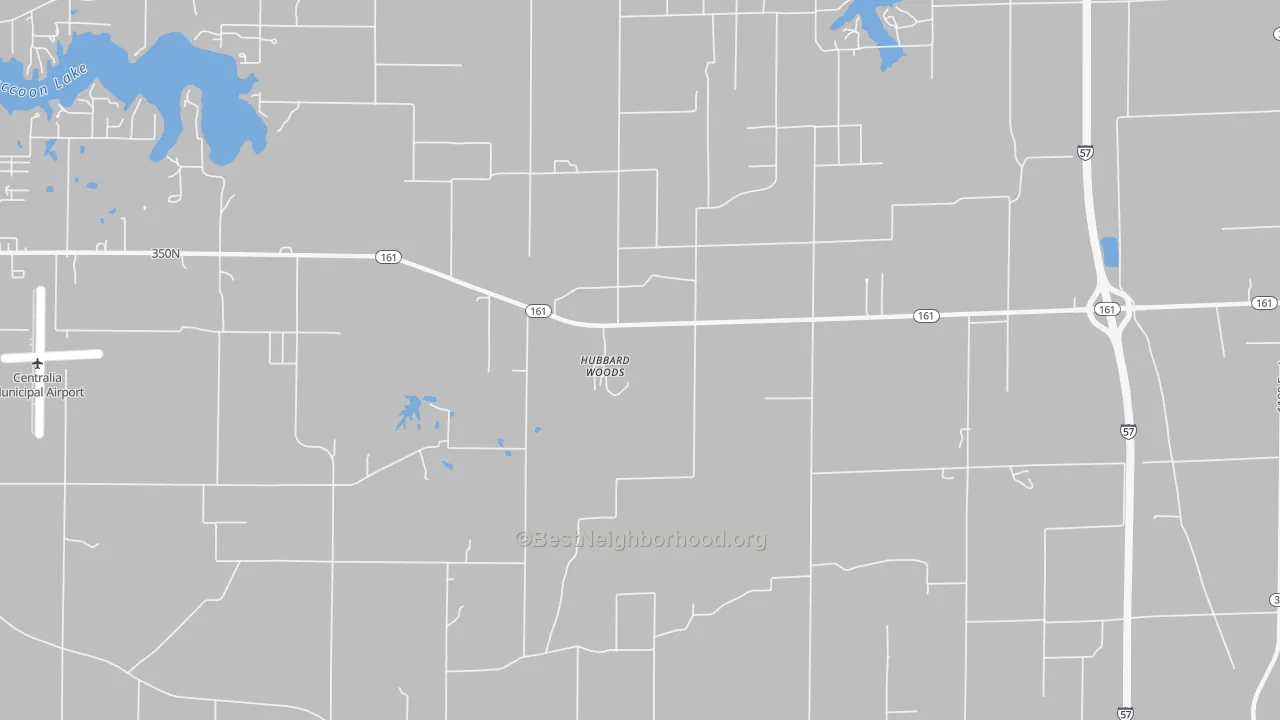 Transit Grade map of Hubbard Woods, IL