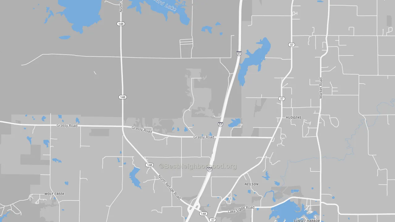 Transit Grade map of Hudgens, IL